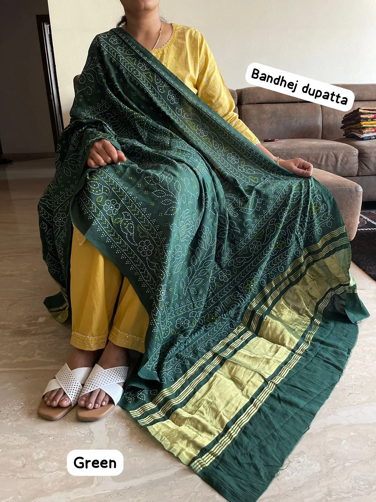Beautiful Designer Party Wear Bandhej Dupatta