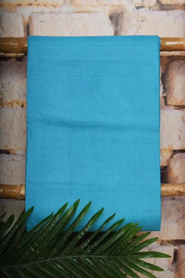Blue Pure Silk Unstitched Suit