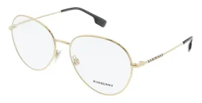 Burberry 0BE1366 1109 Felicity Pilot Full Rim Light Gold Optical Frames