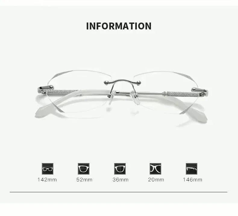 Diamond Cut Myopia Eyeglasses Men Women S841230