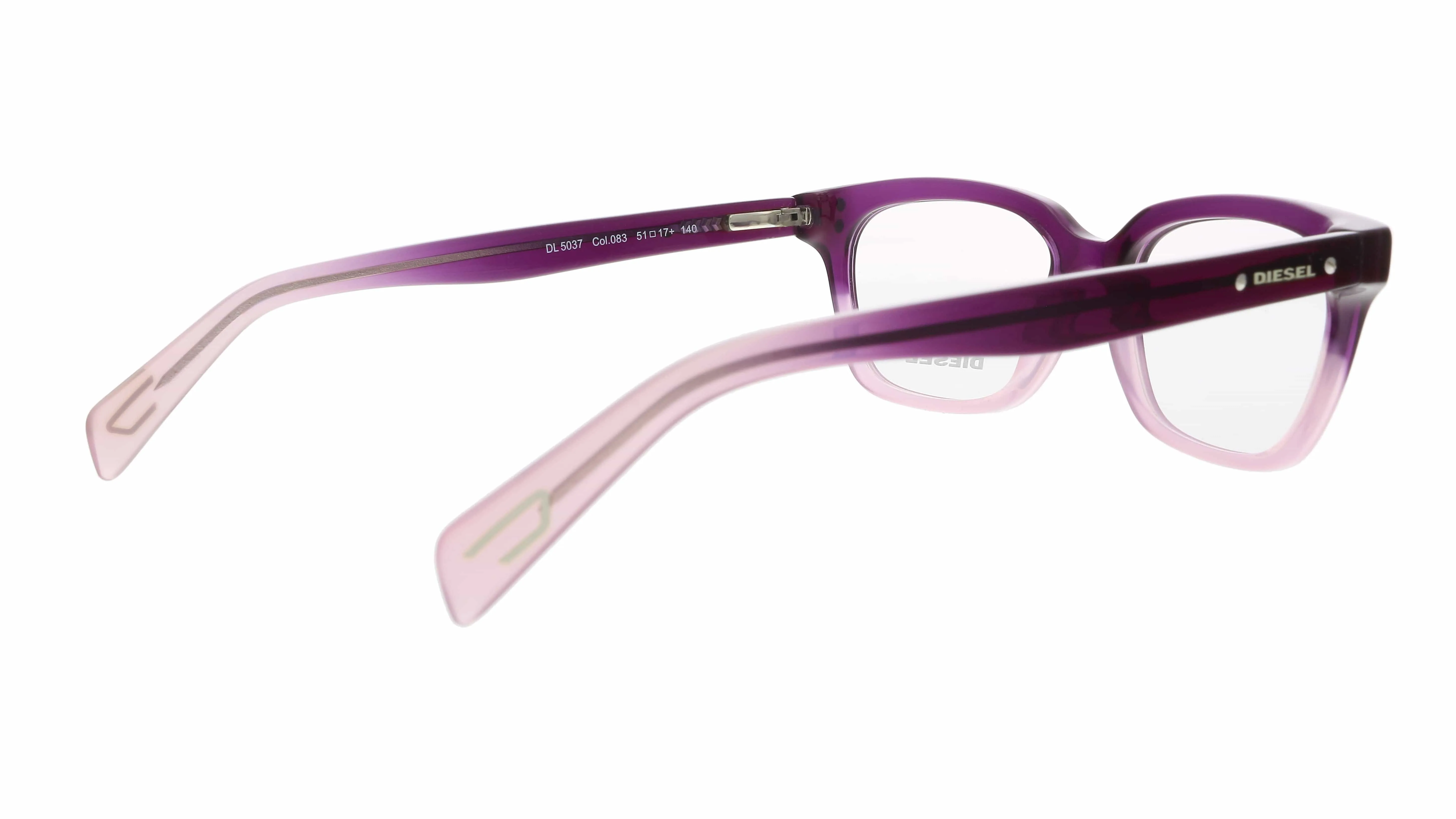 Diesel DL5037 083 Purple Rectangle Optical Frames