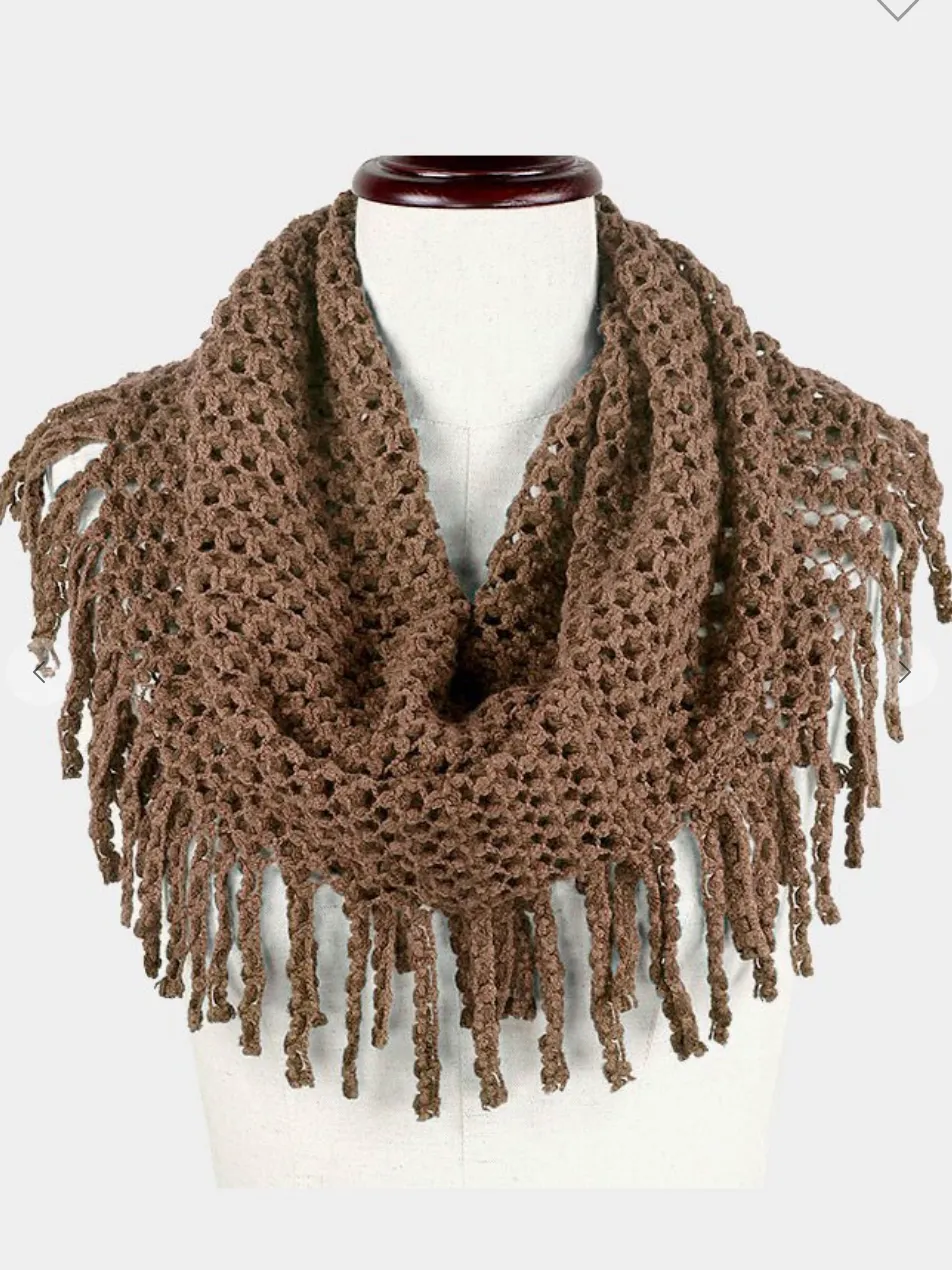 Grey Very Soft Infinity Scarf