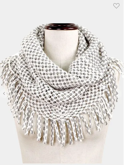 Grey Very Soft Infinity Scarf