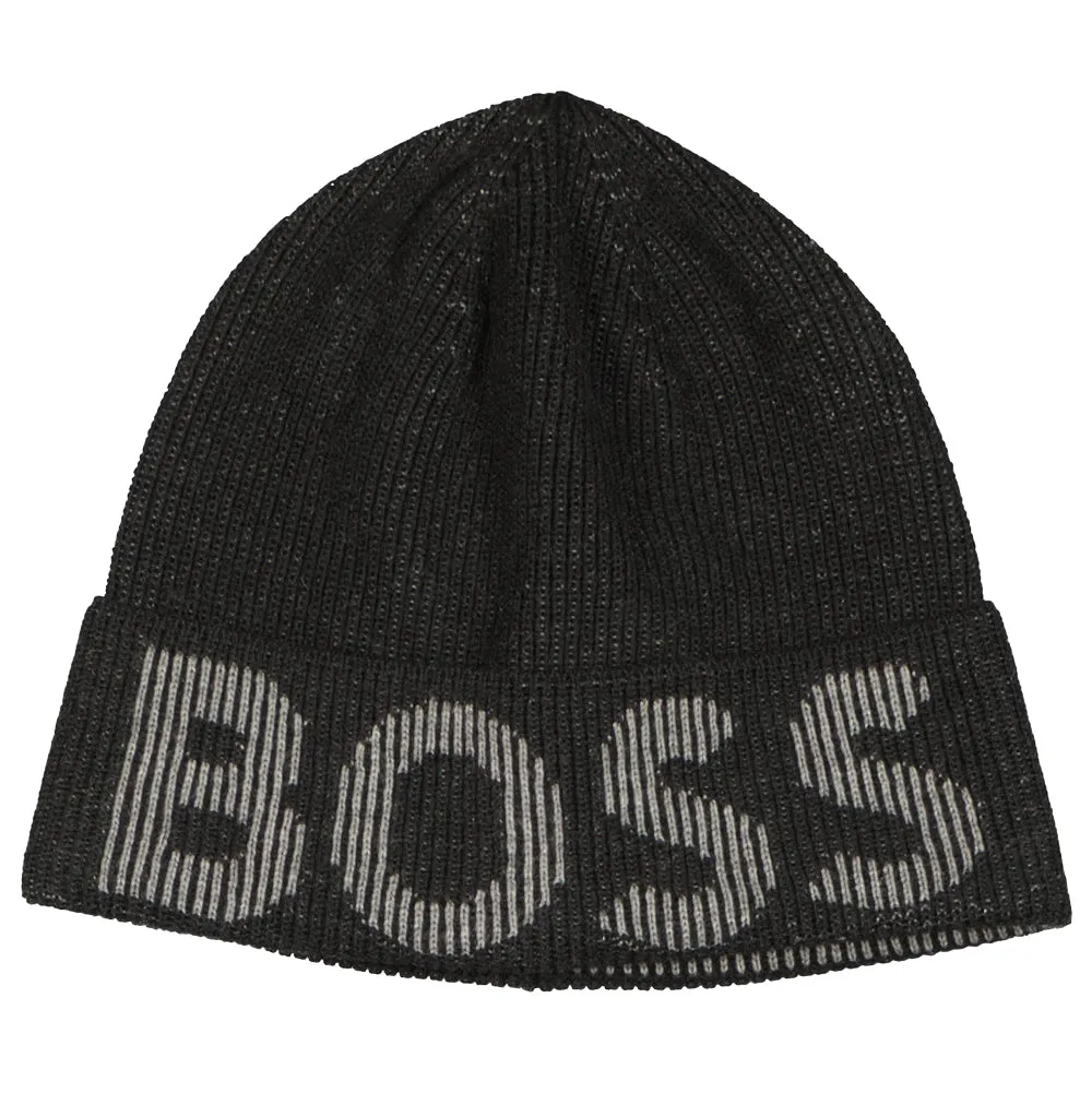 Knitted-Logo Beanie
