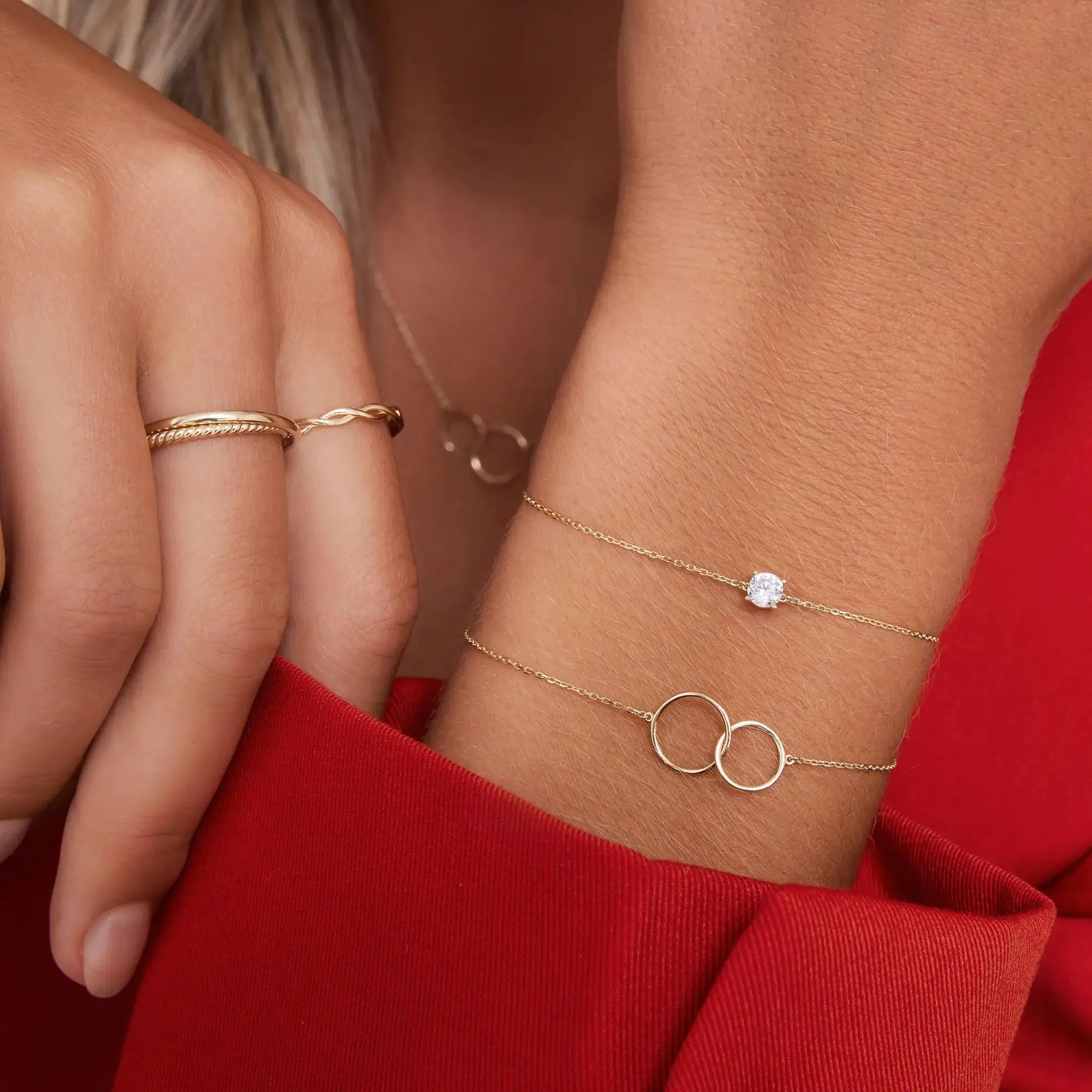 Linked Infinity Bracelet