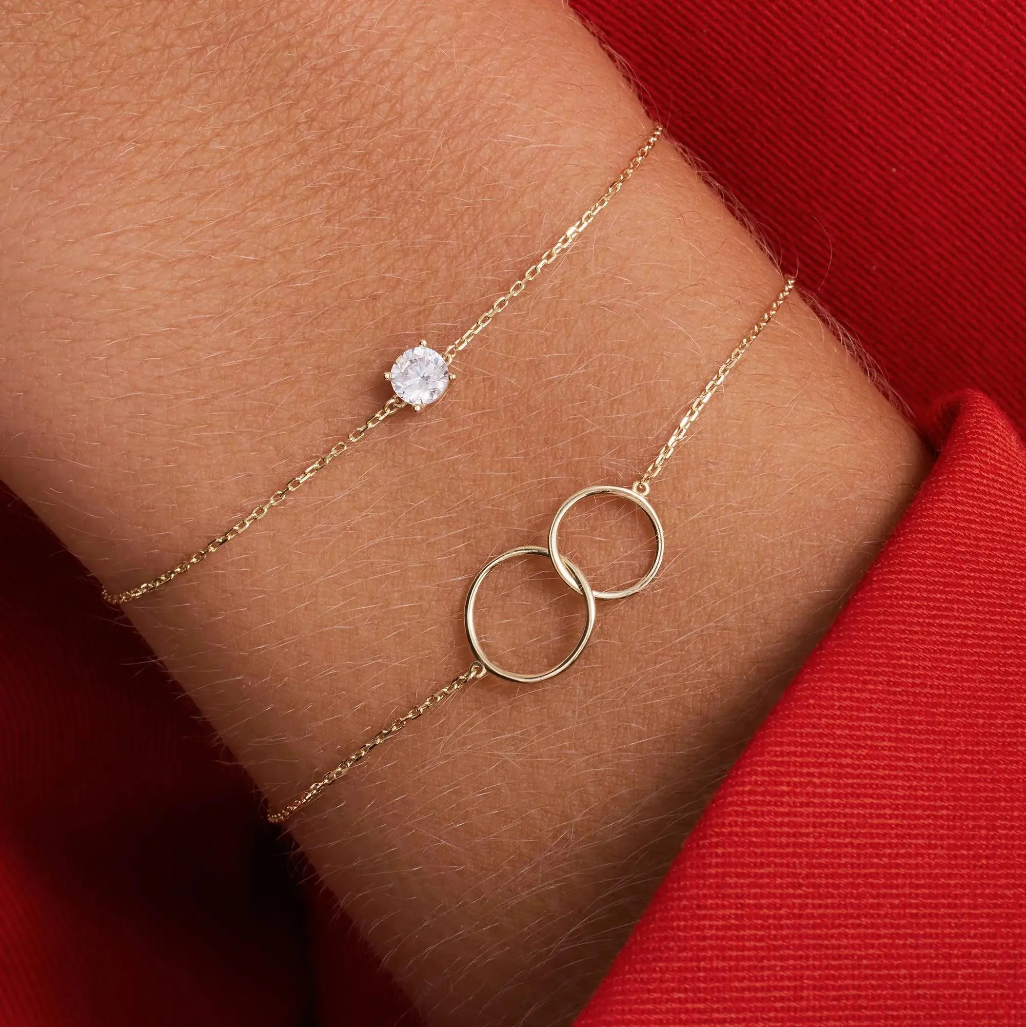 Linked Infinity Bracelet