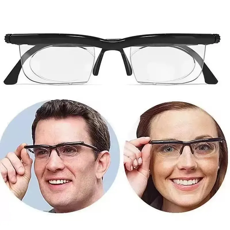 New Adjustable Strength Lens Eyewear Variable Focus Distance Vision Zoom Glasses Protective Eyewear Read B-242400