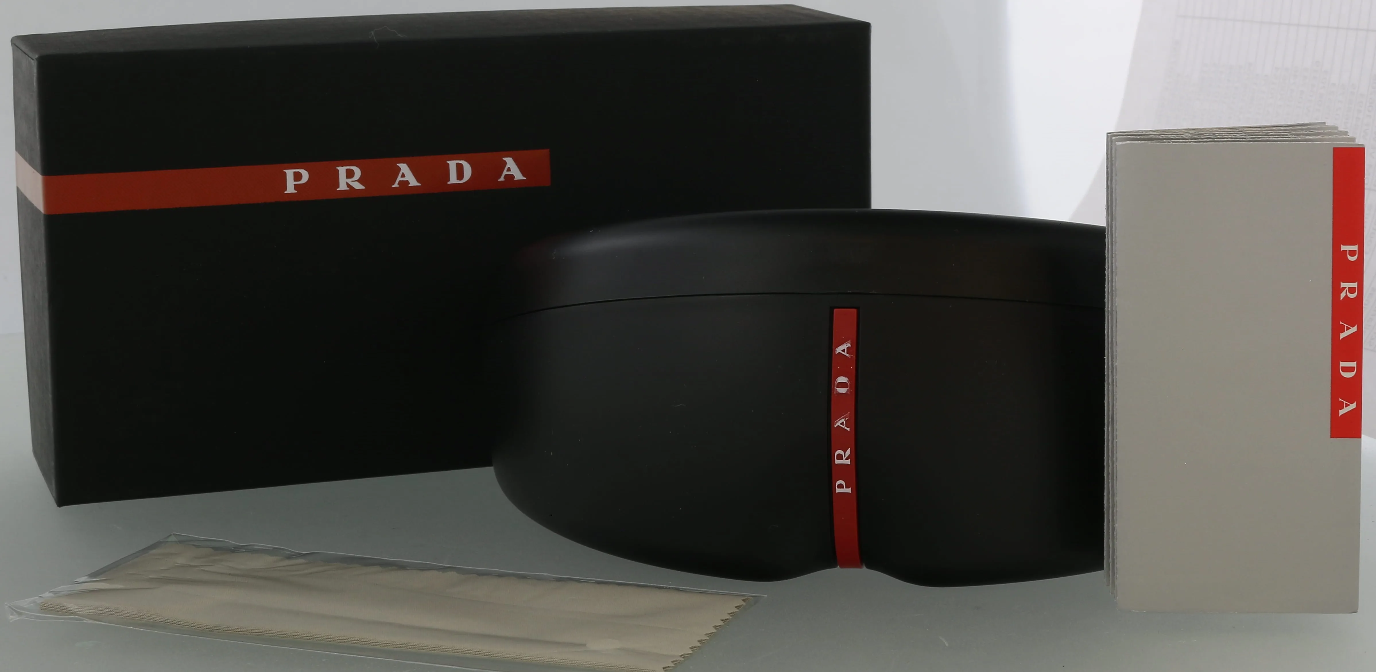 Prada Linea Rossa 0PS 03WS 08W06F66 Full Rim Matte Black Rectangular Sunglasses