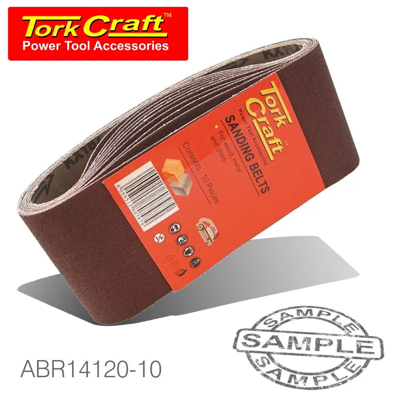 SANDING BELT 100 X 530MM 120GRIT 10/PACK