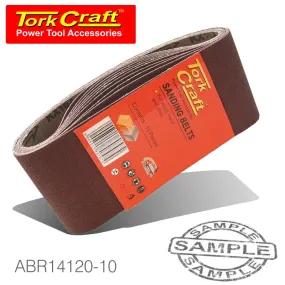 SANDING BELT 100 X 530MM 120GRIT 10/PACK