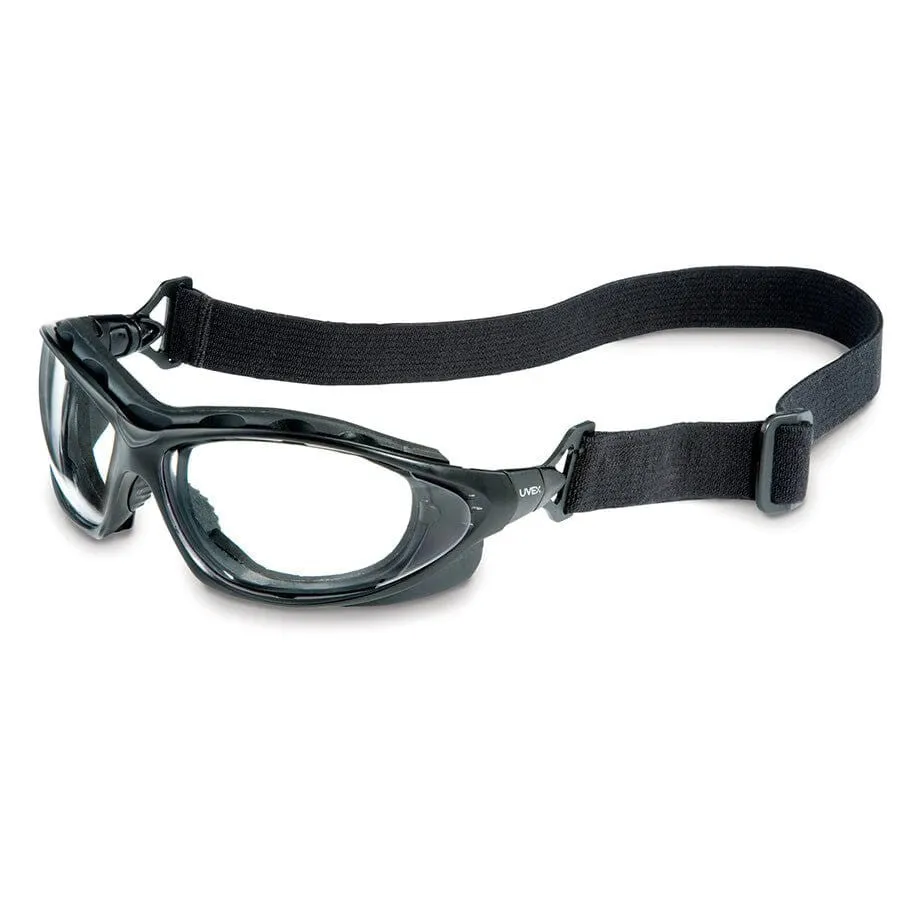 Uvex Seismic Bifocal Safety Glasses/Goggles Black Frame Clear Anti-Fog Lens